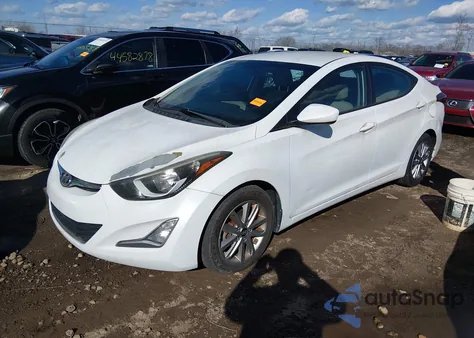 2016 Hyundai Elantra Se из США, поврежденный, VIN 5NPDH4AE3GH659960